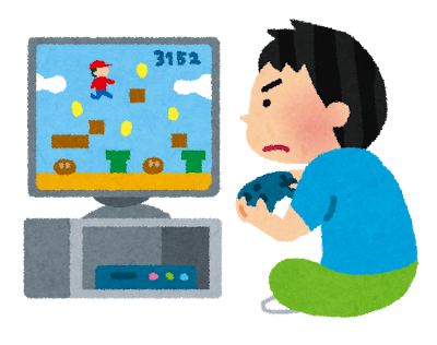 ゲームに熱中して宿題をしない子供